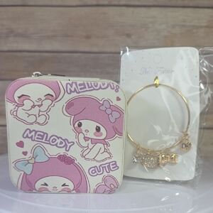 My Melody Jewelry Travel Case with Charm Bracelet
